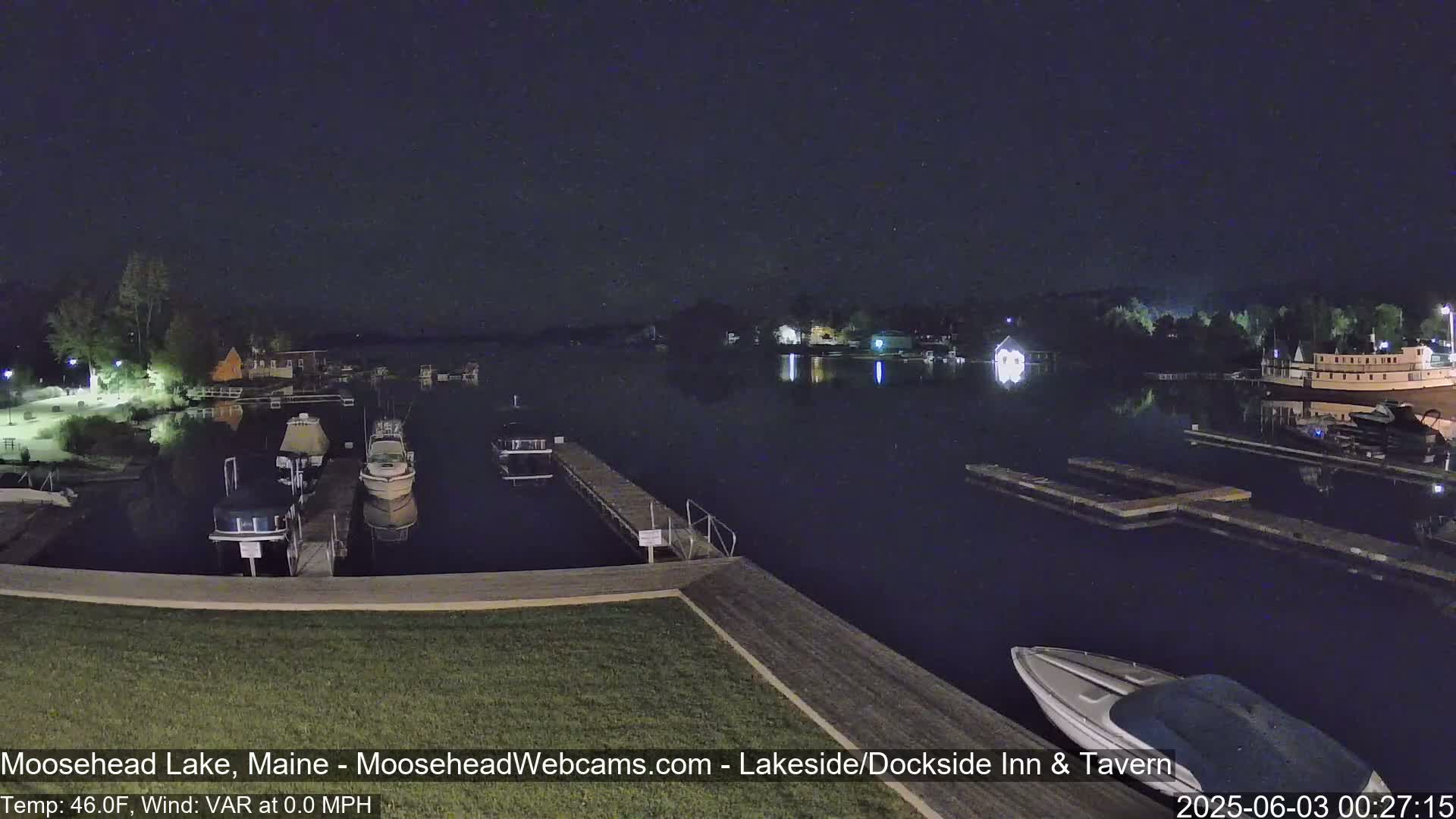 Lake Hebron Live Cam - Monson, Maine, USA