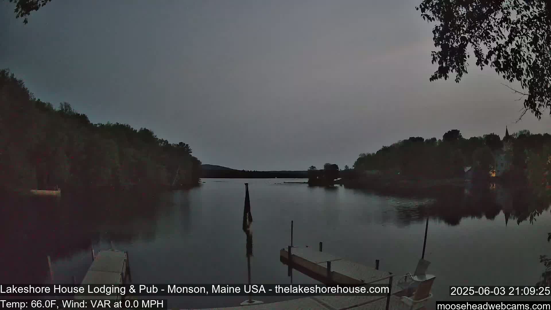 Lake Hebron Live Cam - Monson, Maine, USA