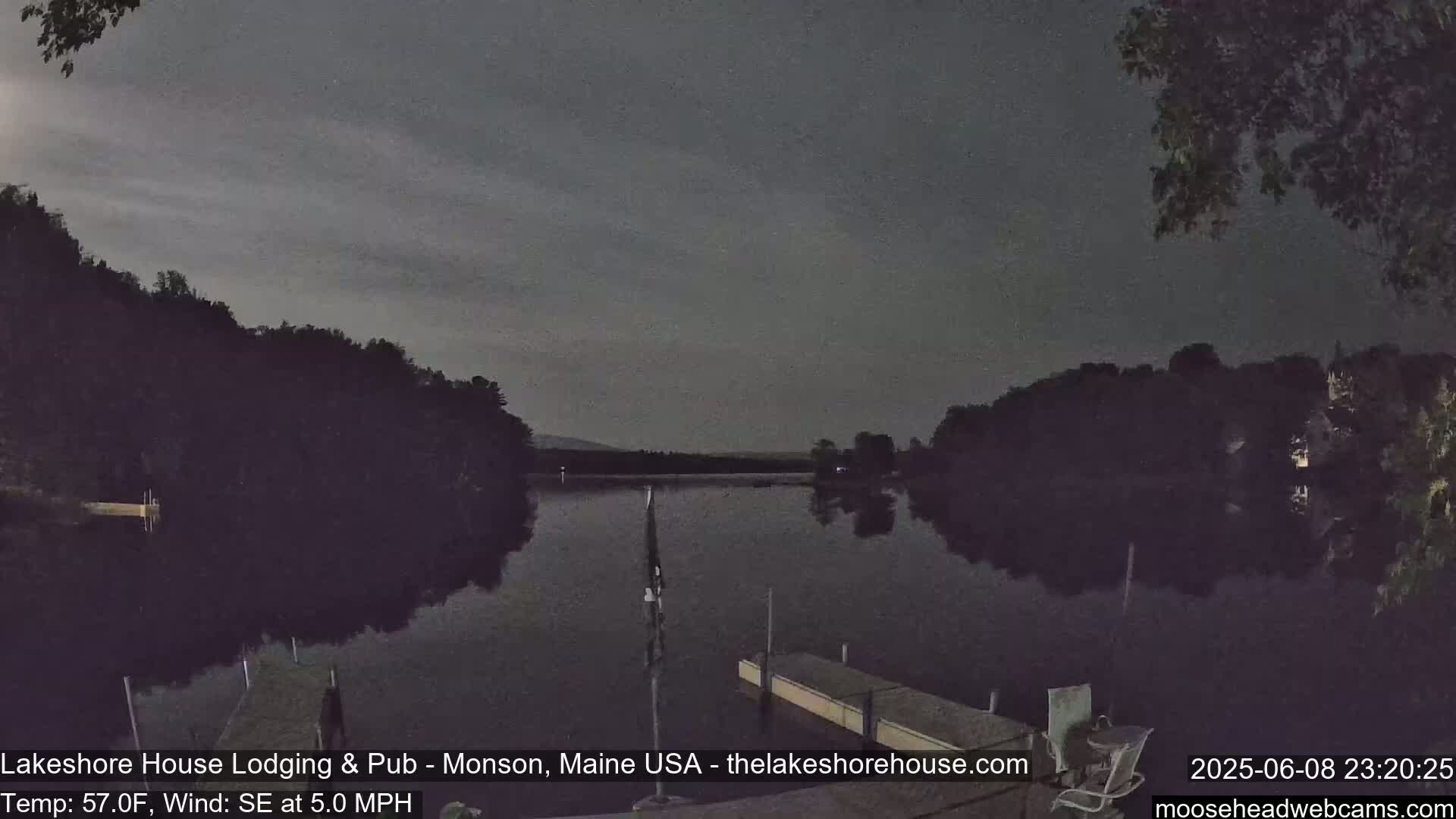 Lake Hebron Live Cam - Monson, Maine, USA
