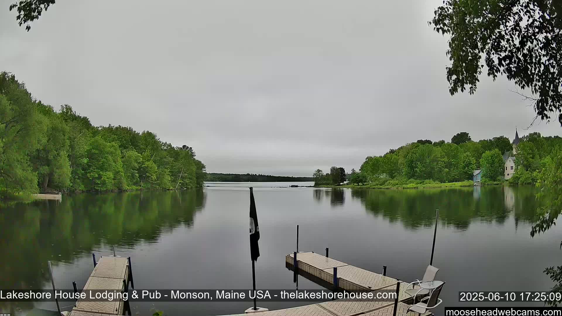 Lake Hebron Live Cam - Monson, Maine, USA