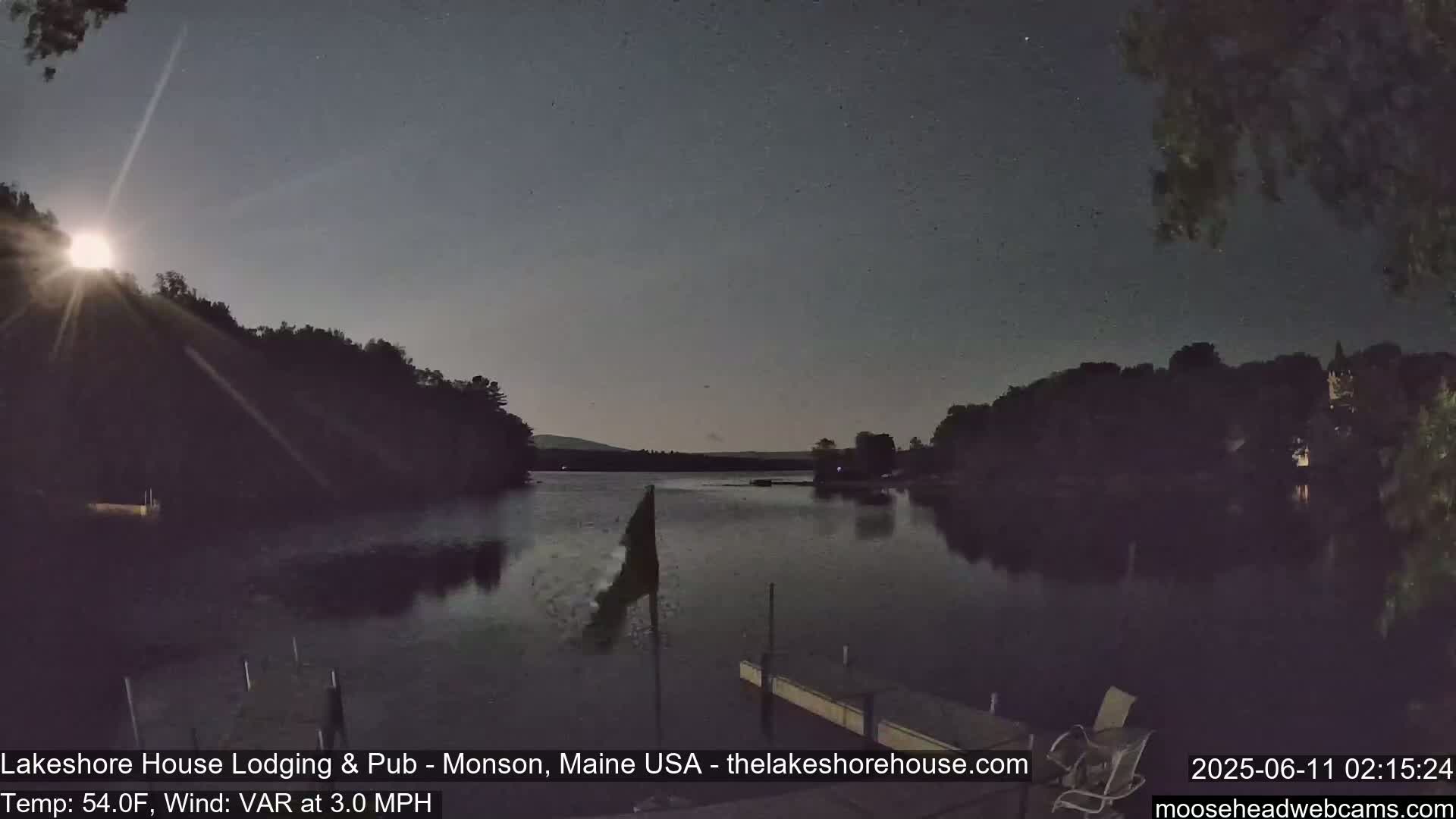 Lake Hebron Live Cam - Monson, Maine, USA