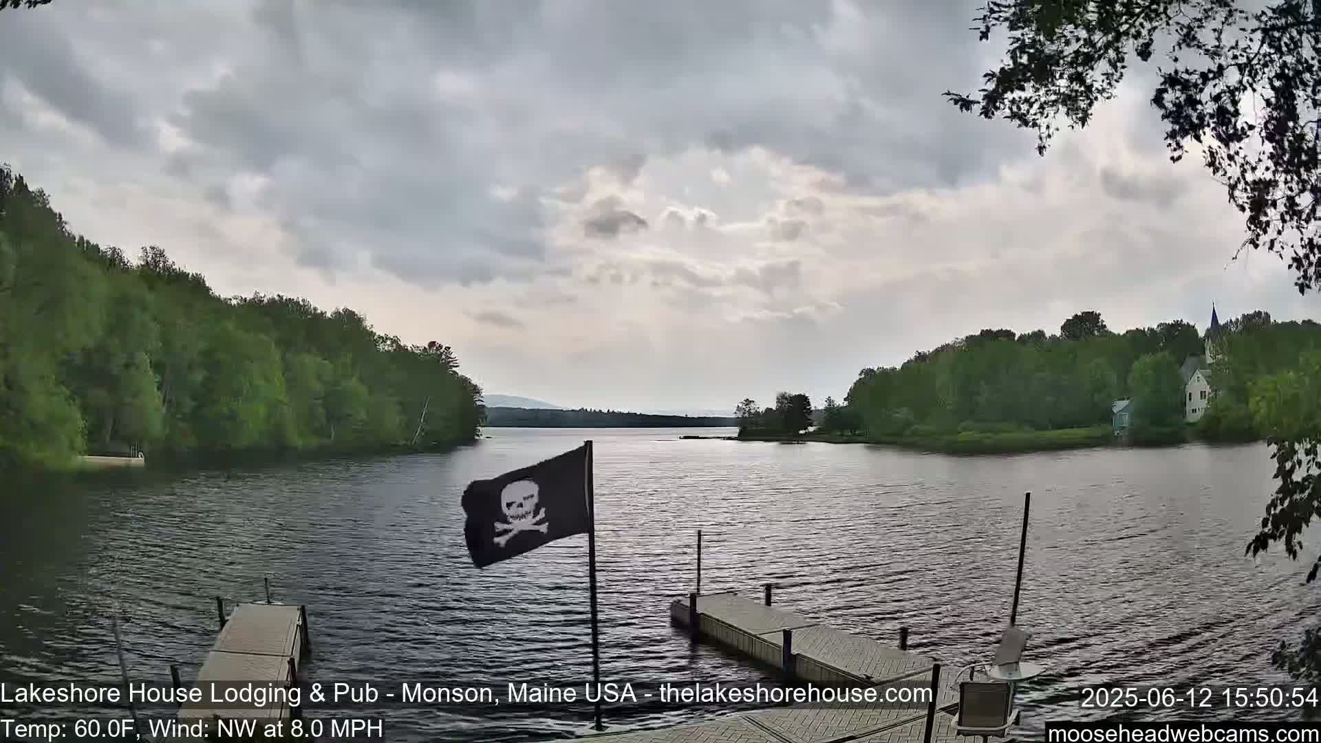 Lake Hebron Live Cam - Monson, Maine, USA