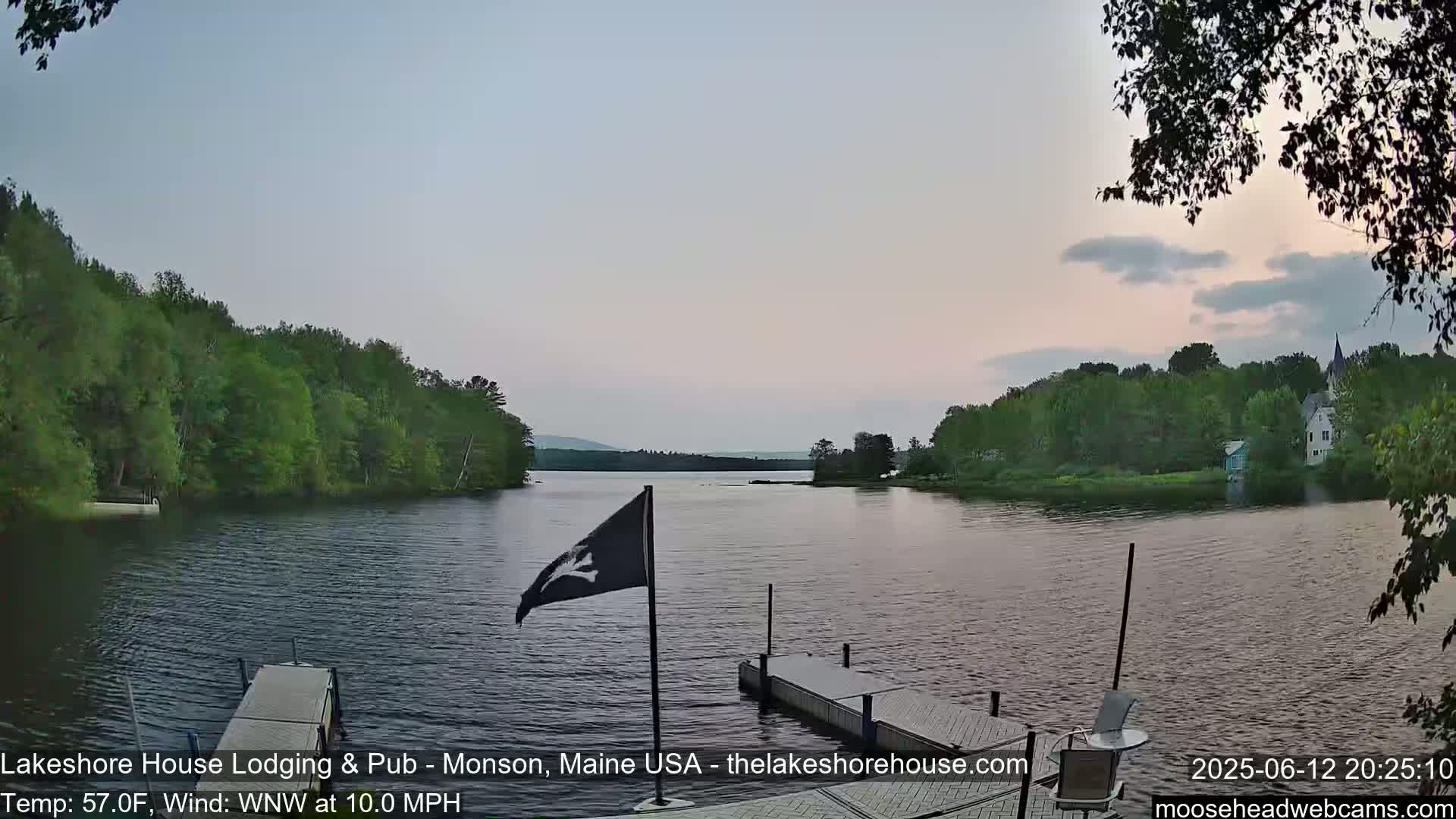 Lake Hebron Live Cam - Monson, Maine, USA