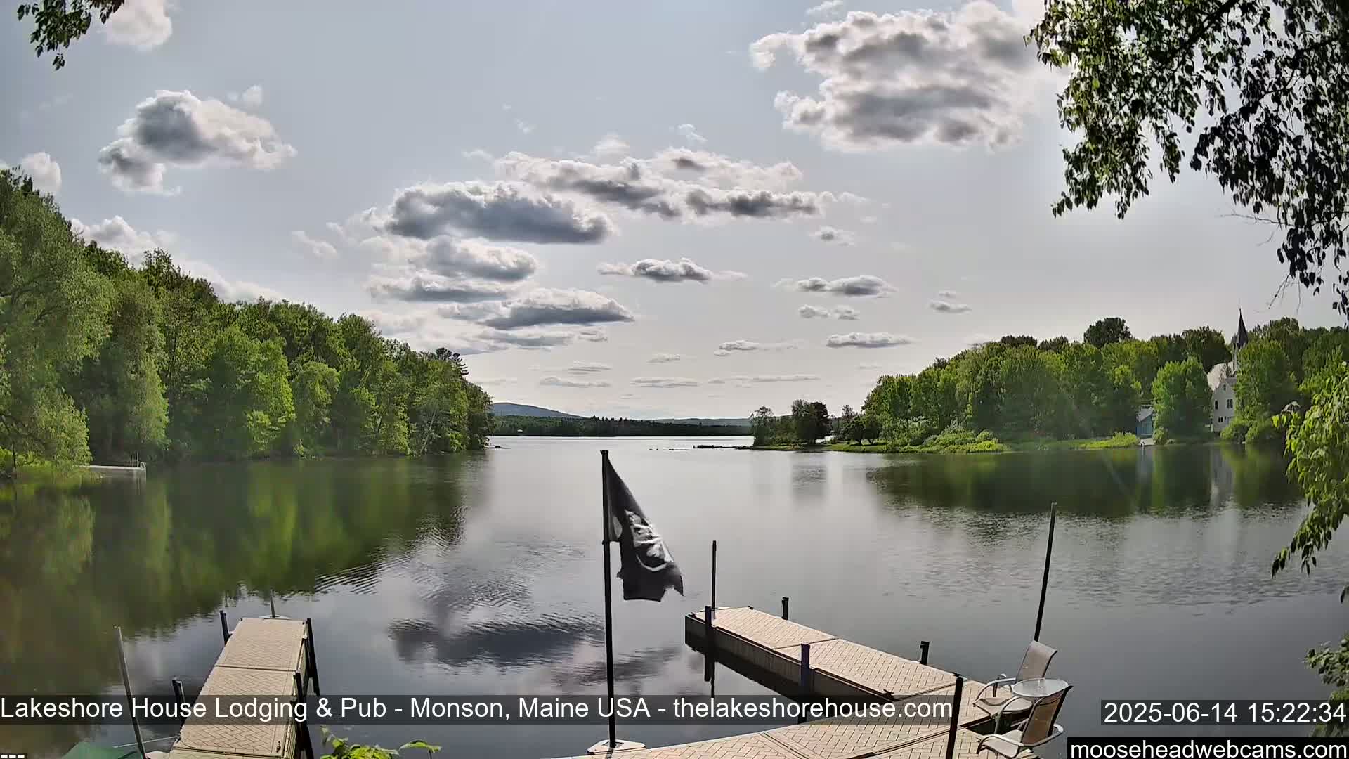 Lake Hebron Live Cam - Monson, Maine, USA