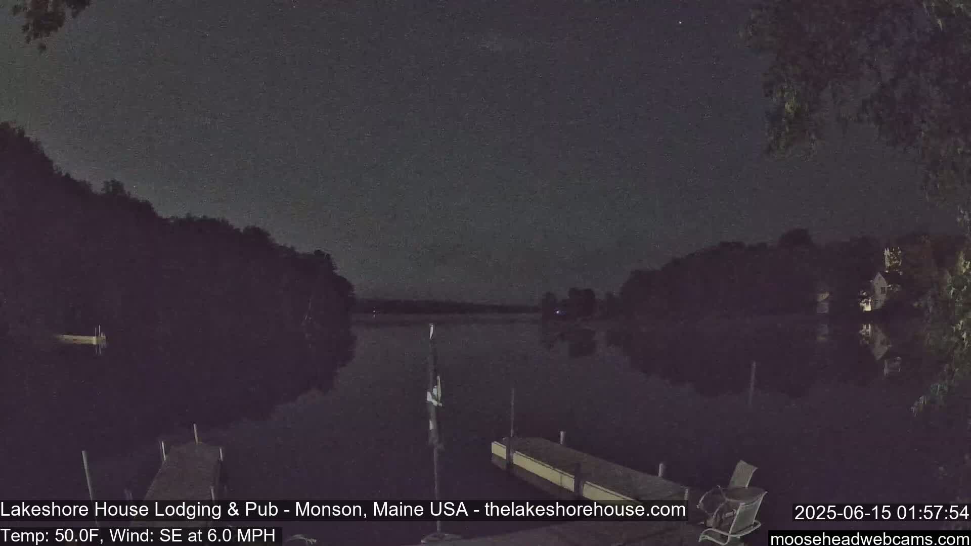 Lake Hebron Live Cam - Monson, Maine, USA