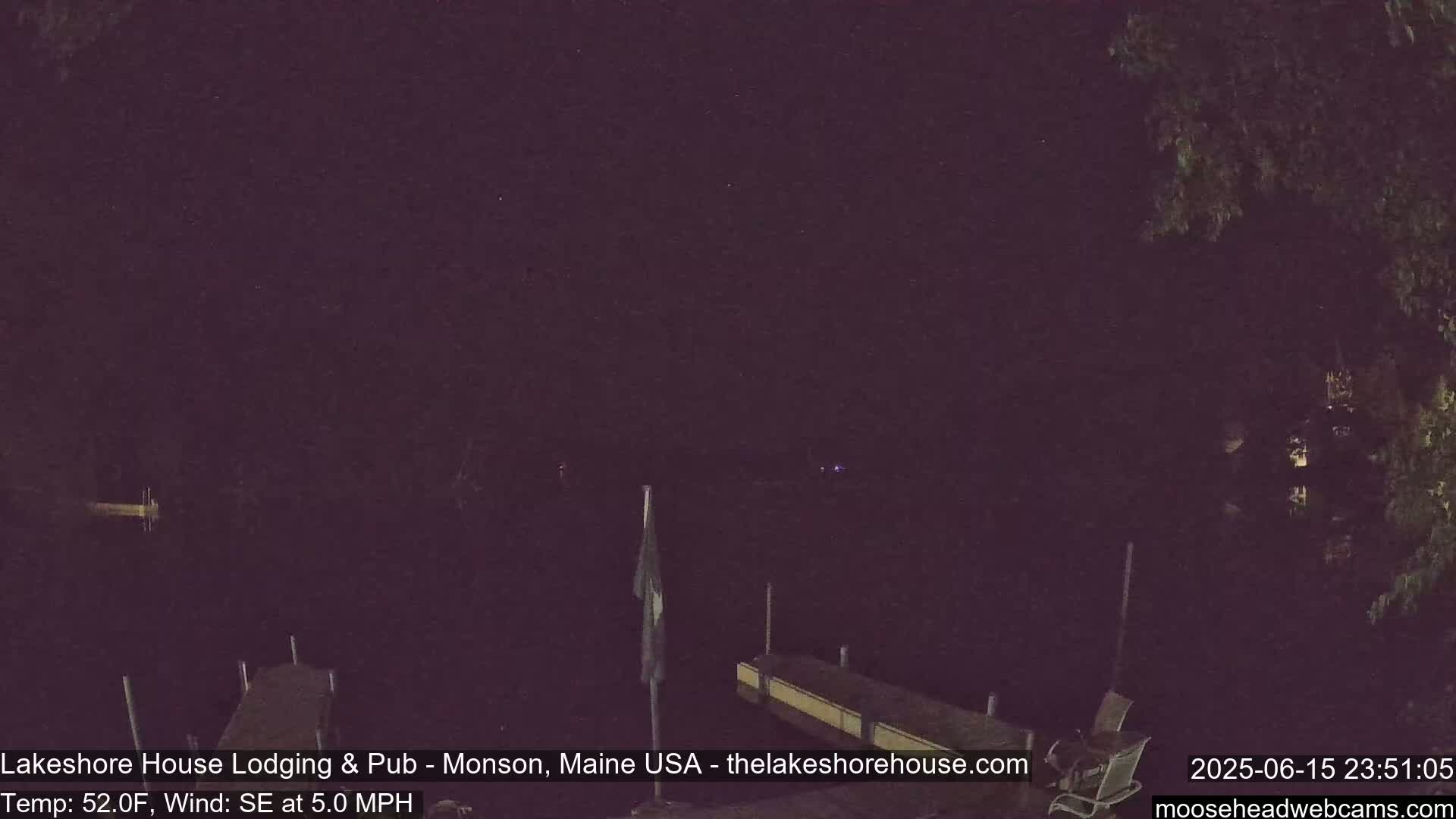 Lake Hebron Live Cam - Monson, Maine, USA