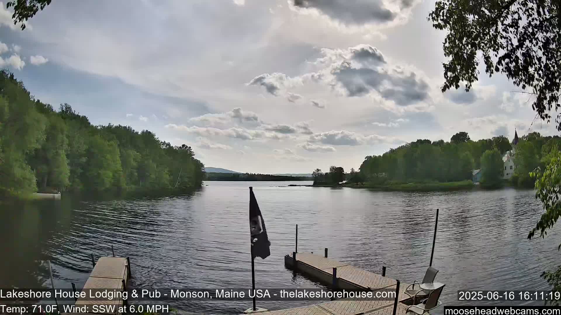 Lake Hebron Live Cam - Monson, Maine, USA