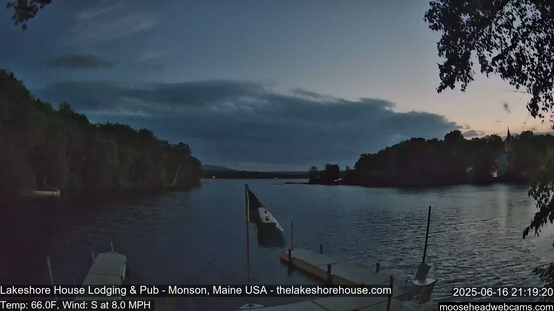 Lake Hebron Live Cam - Monson, Maine, USA