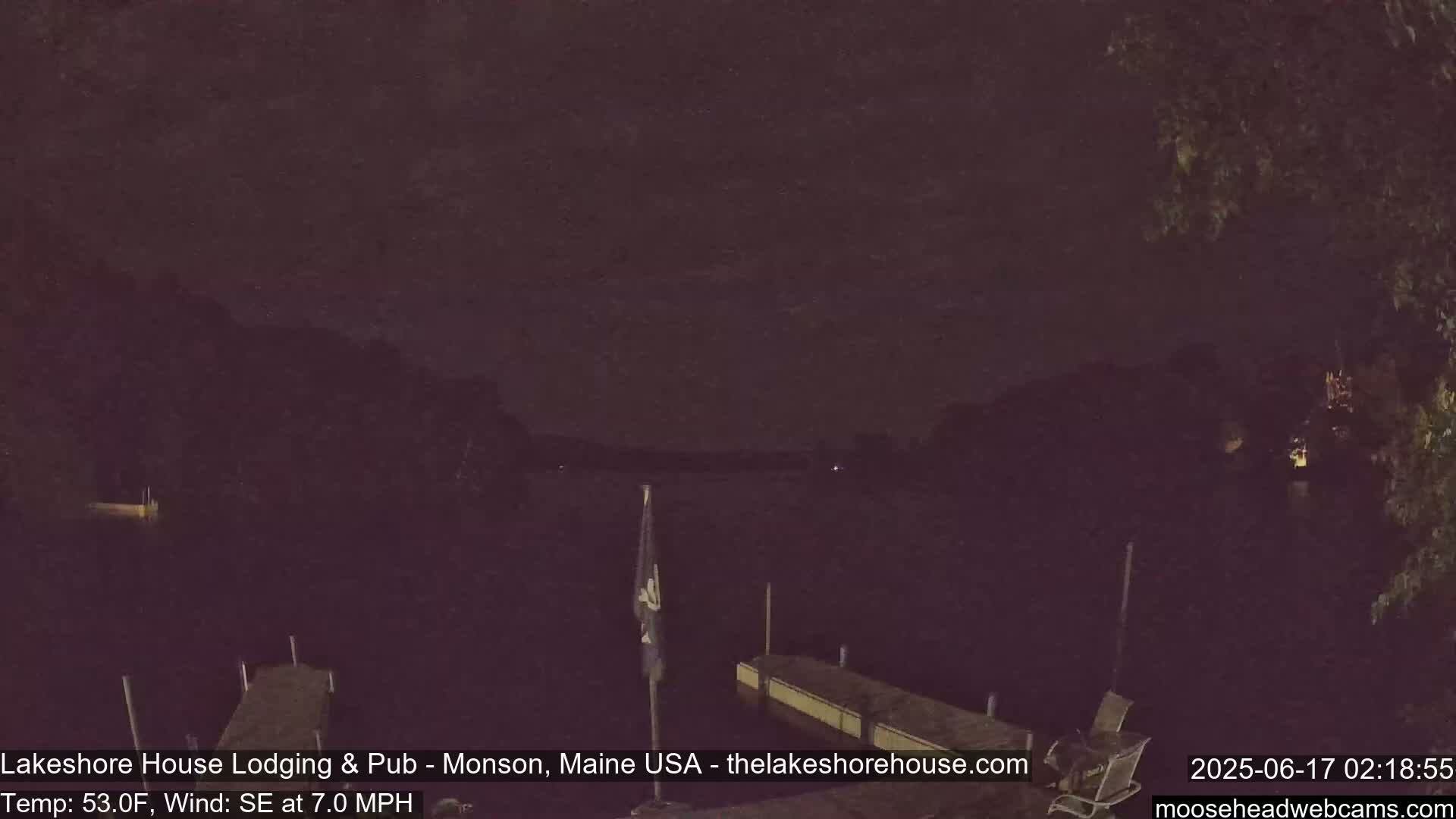 Lake Hebron Live Cam - Monson, Maine, USA