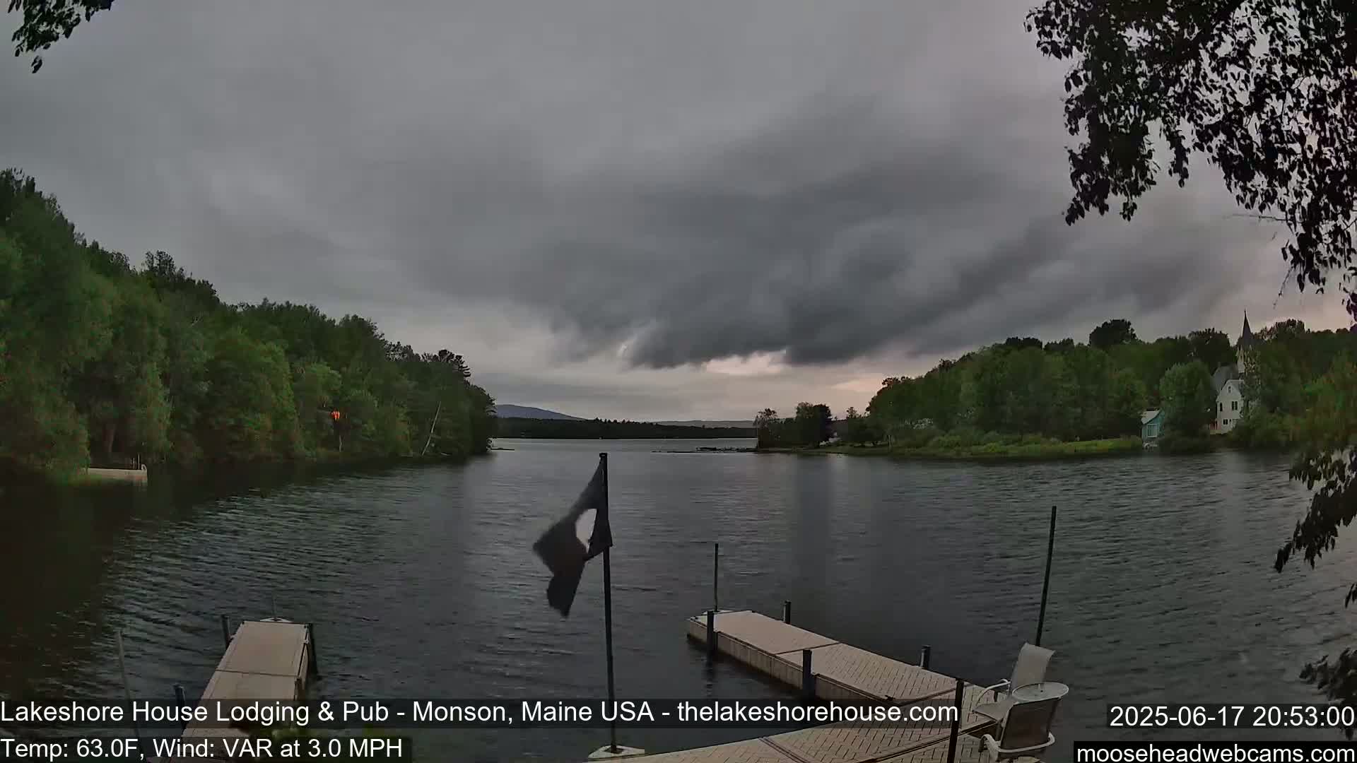 Lake Hebron Live Cam - Monson, Maine, USA