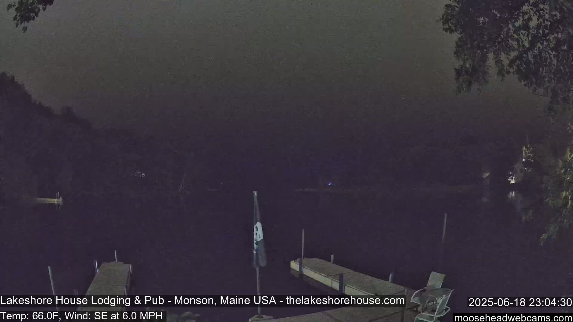 Lake Hebron Live Cam - Monson, Maine, USA