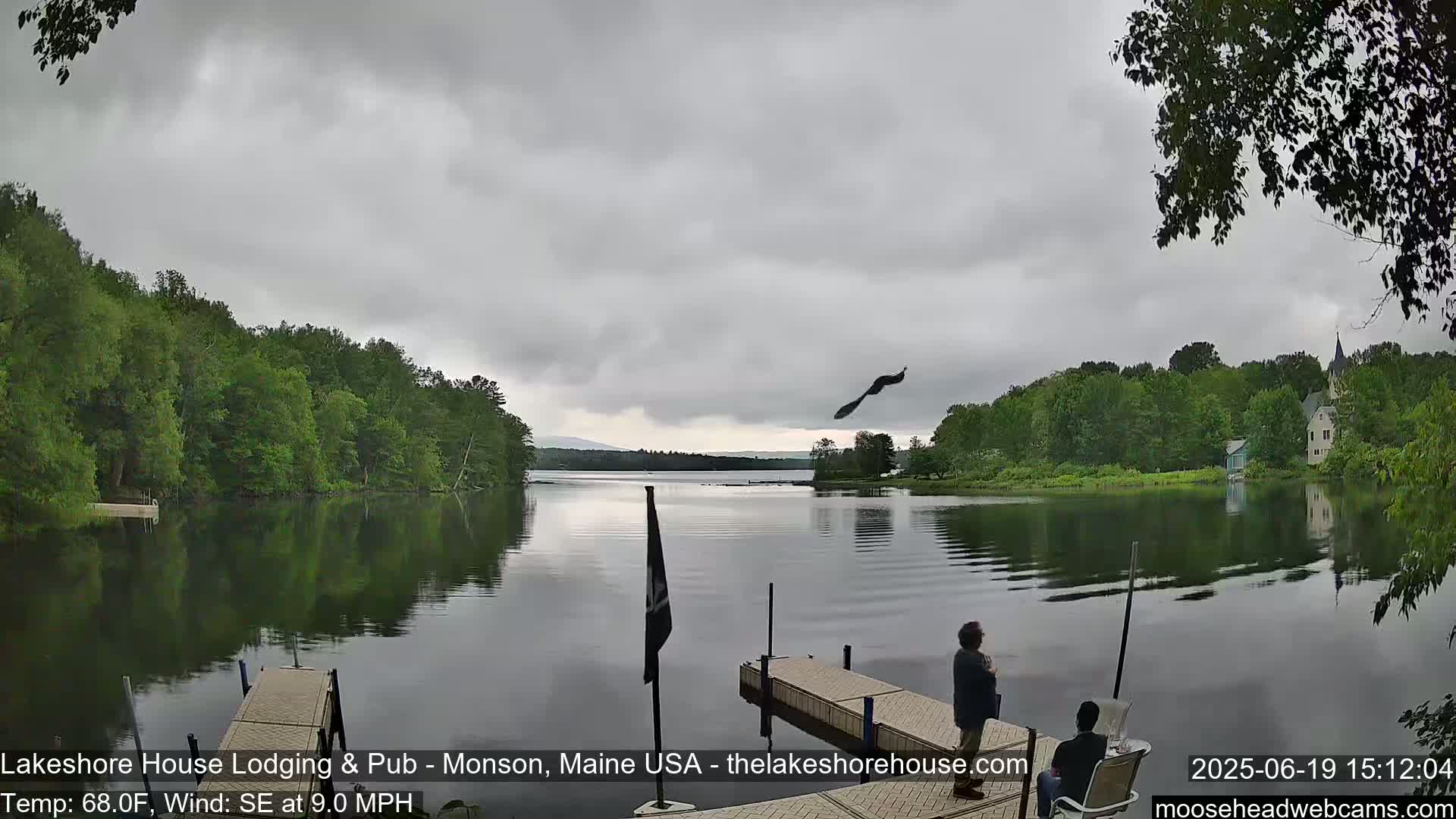 Lake Hebron Live Cam - Monson, Maine, USA