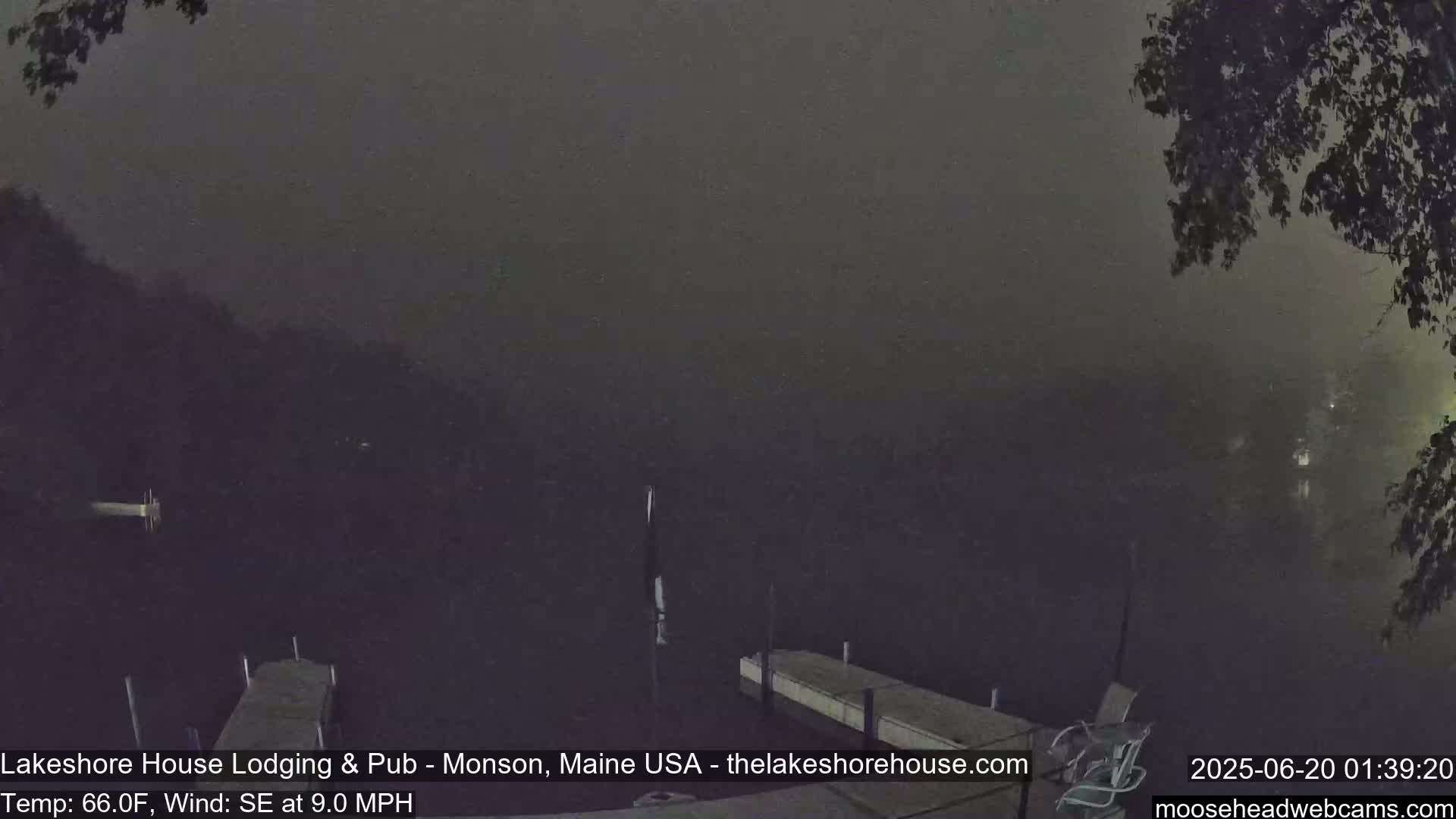 Lake Hebron Live Cam - Monson, Maine, USA
