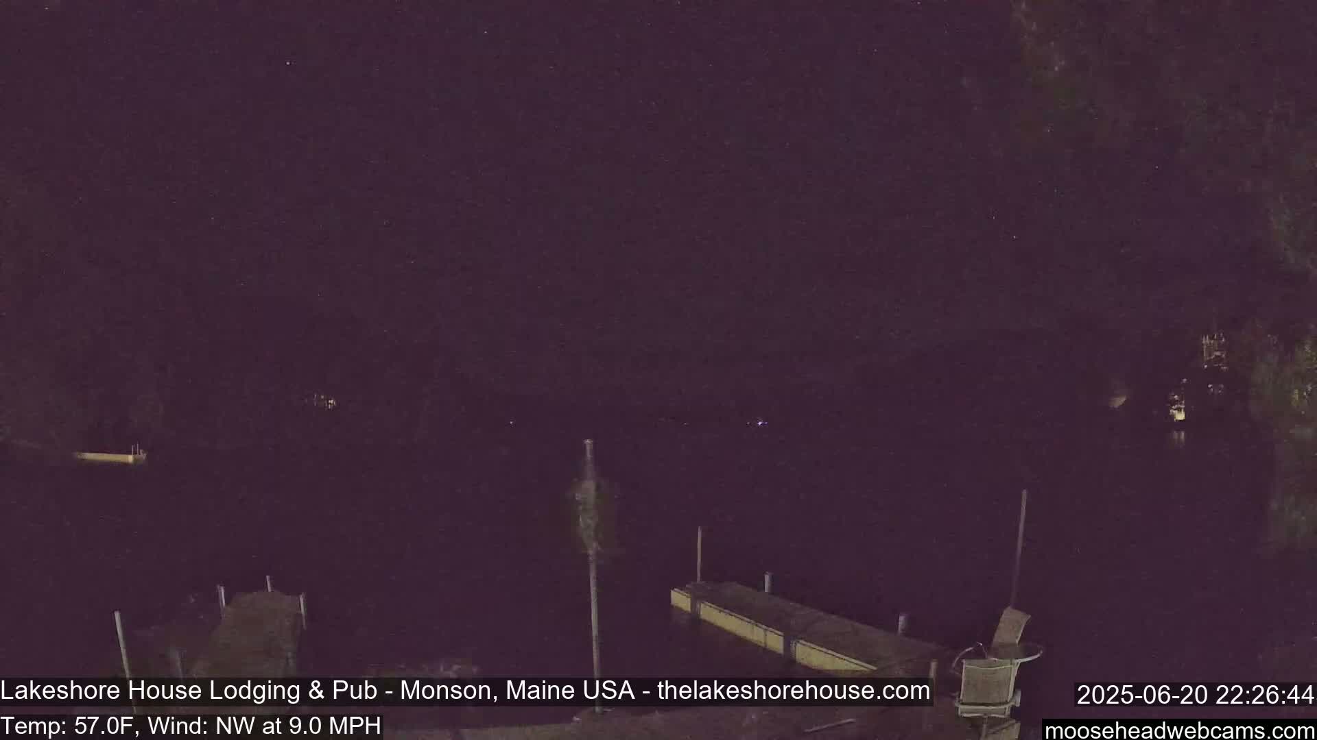 Lake Hebron Live Cam - Monson, Maine, USA