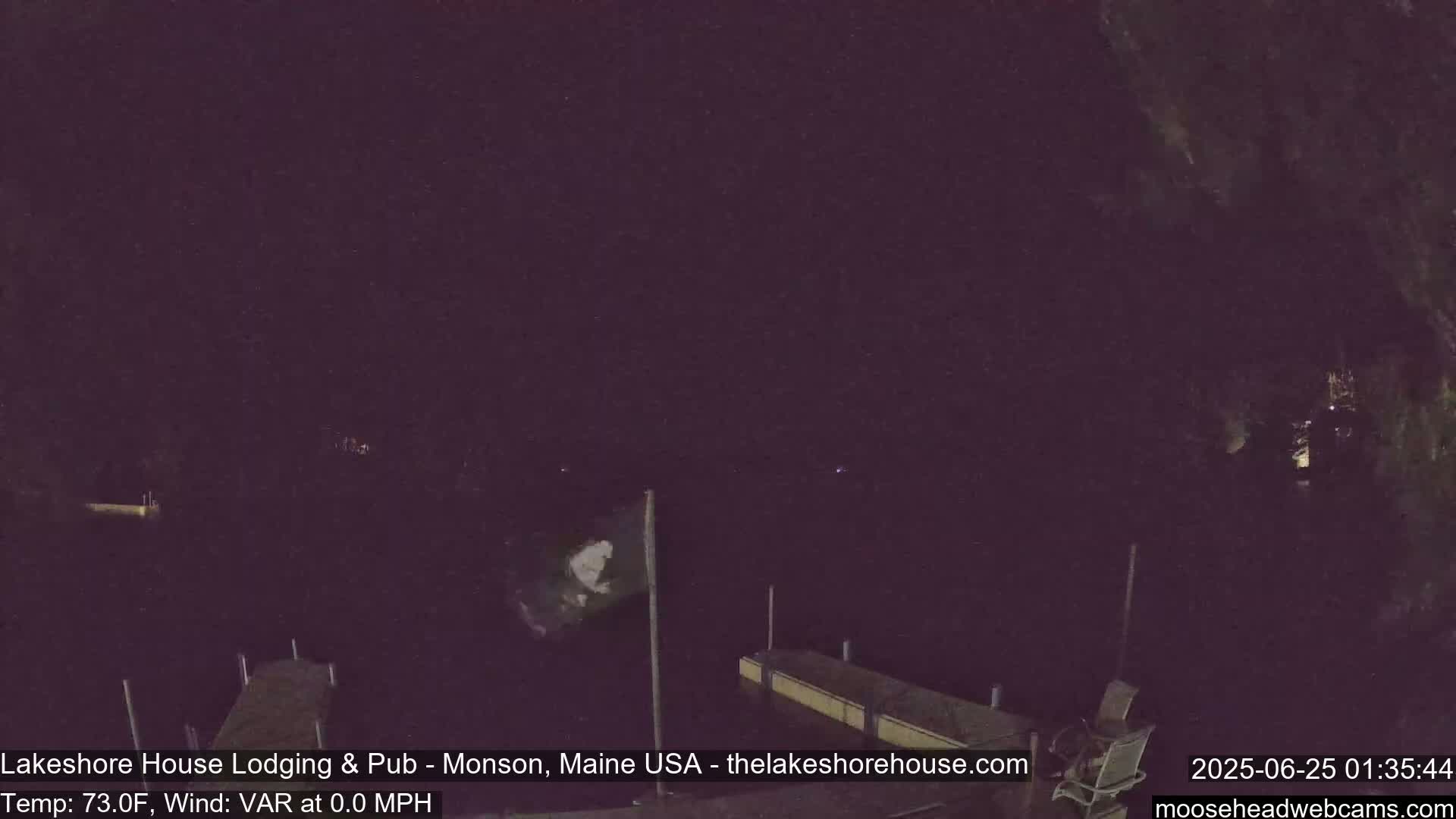 Lake Hebron Live Cam - Monson, Maine, USA