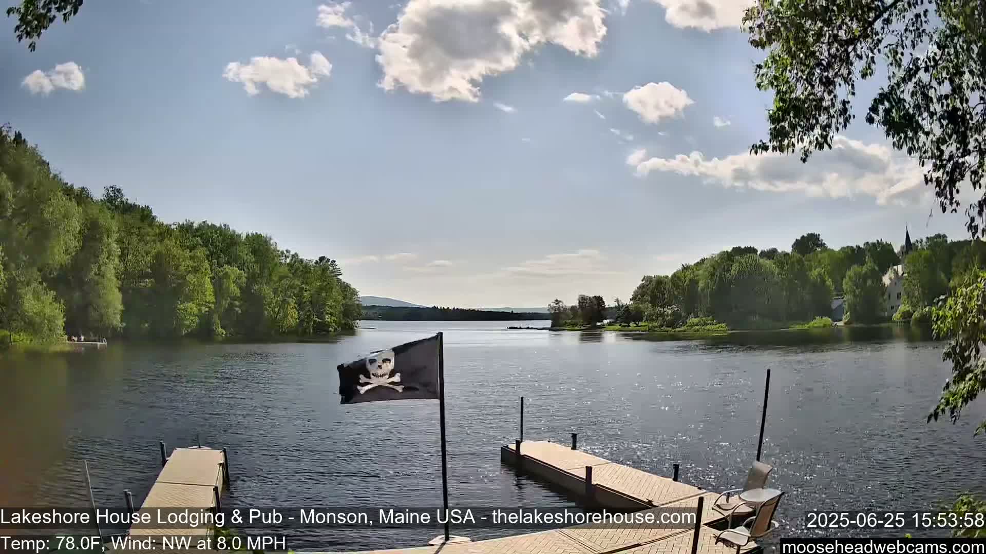 Lake Hebron Live Cam - Monson, Maine, USA