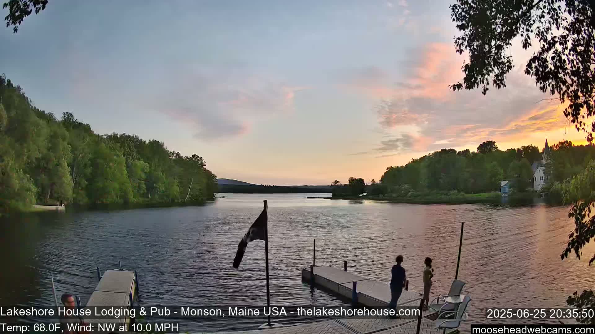 Lake Hebron Live Cam - Monson, Maine, USA
