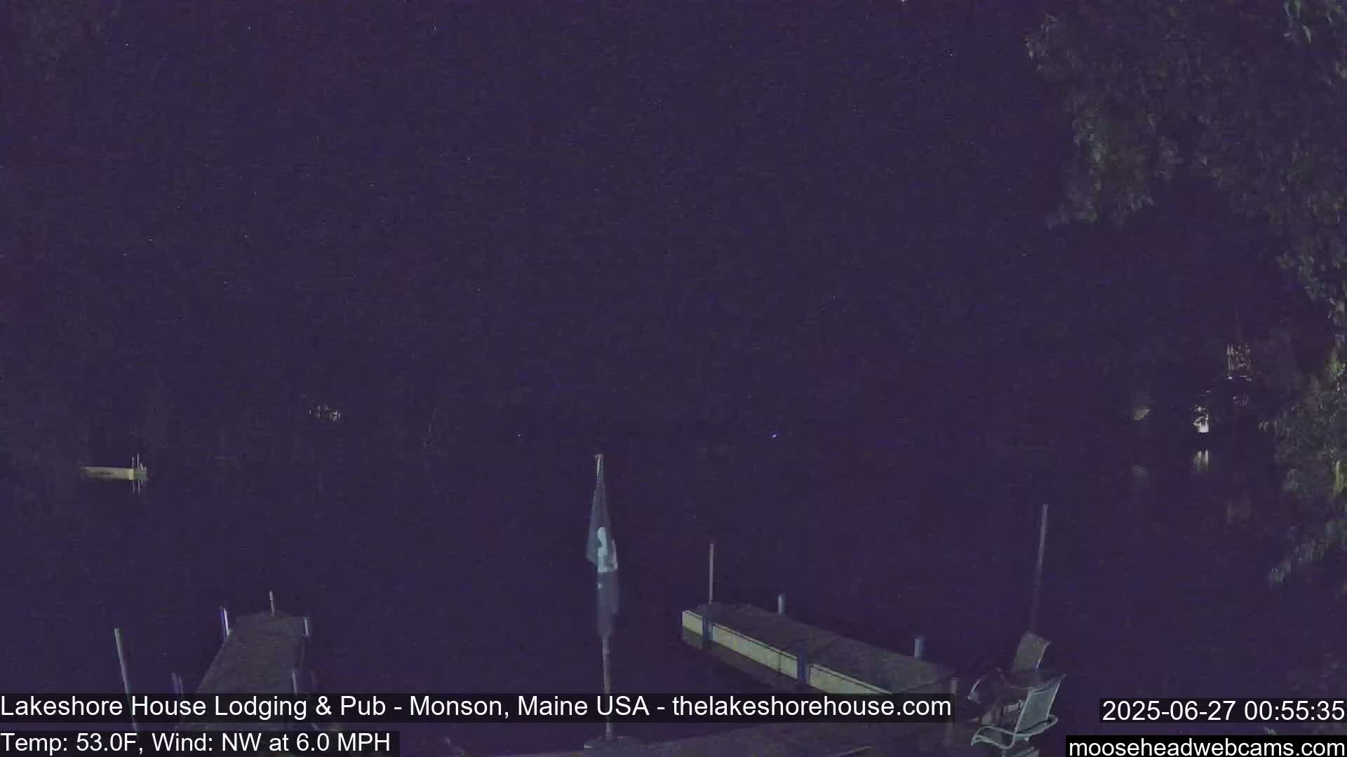 Lake Hebron Live Cam - Monson, Maine, USA