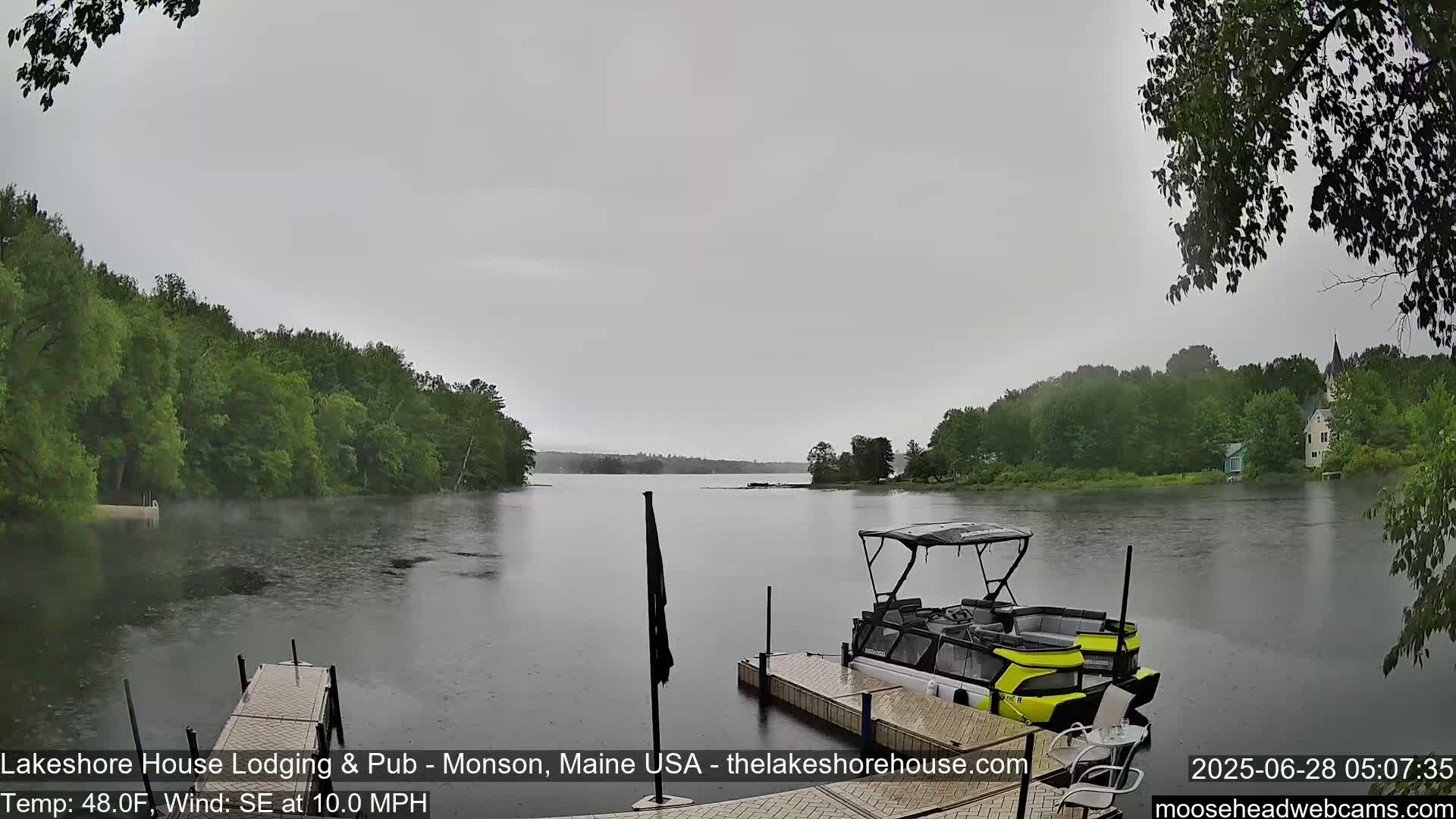 Lake Hebron Live Cam - Monson, Maine, USA