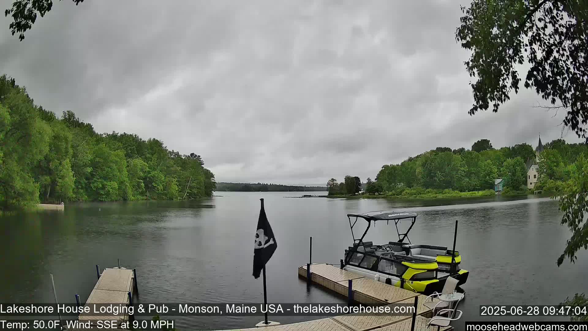 Lake Hebron Live Cam - Monson, Maine, USA