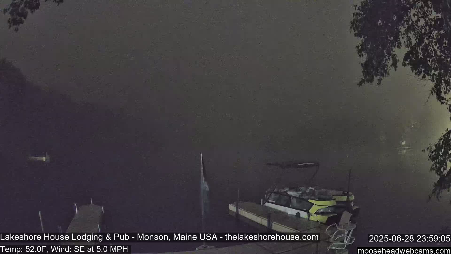 Lake Hebron Live Cam - Monson, Maine, USA
