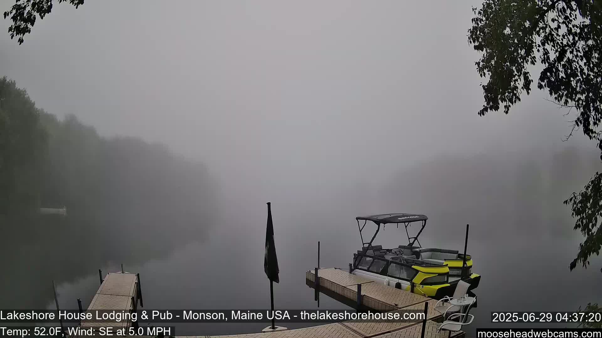 Lake Hebron Live Cam - Monson, Maine, USA