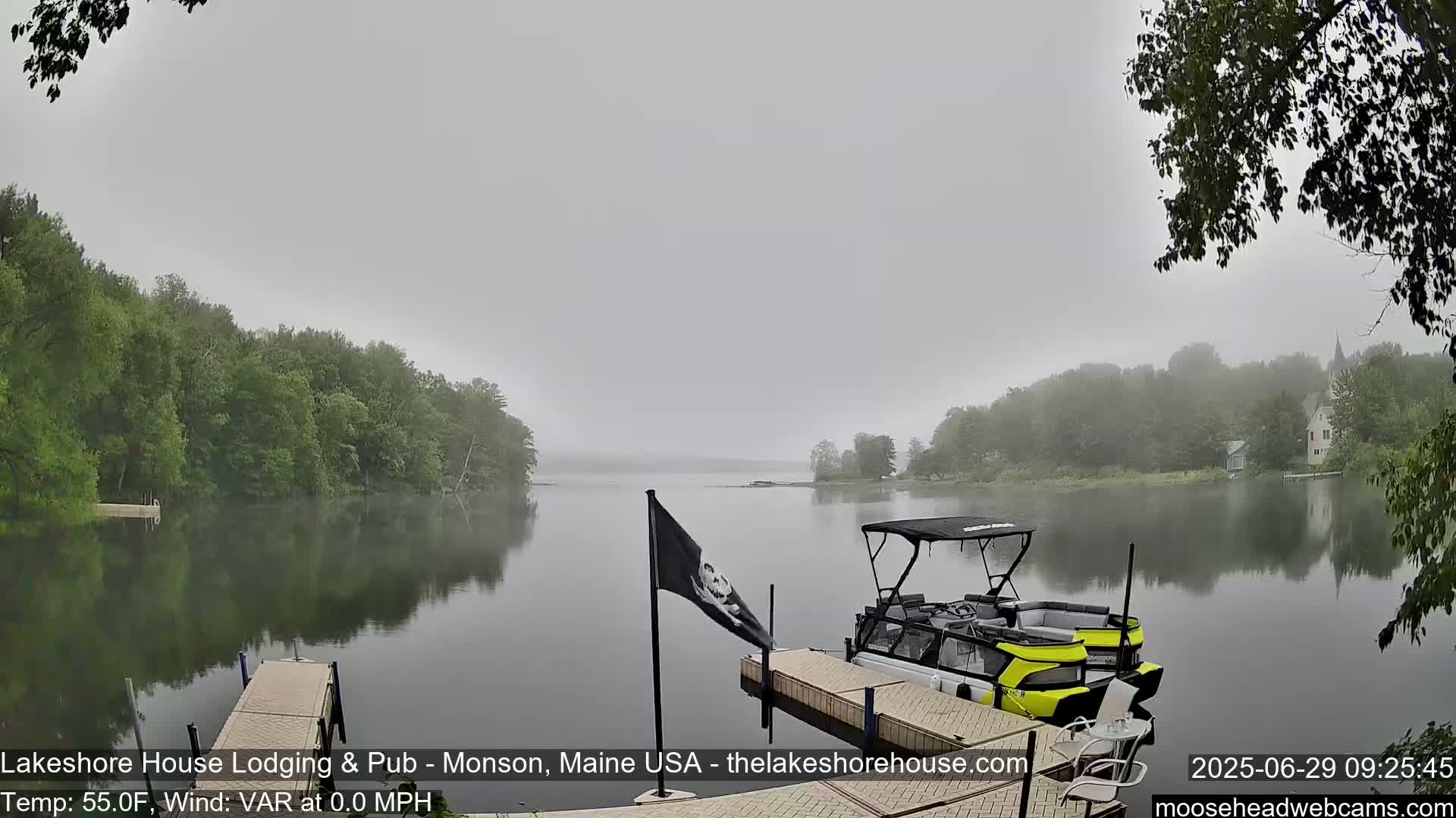 Lake Hebron Live Cam - Monson, Maine, USA