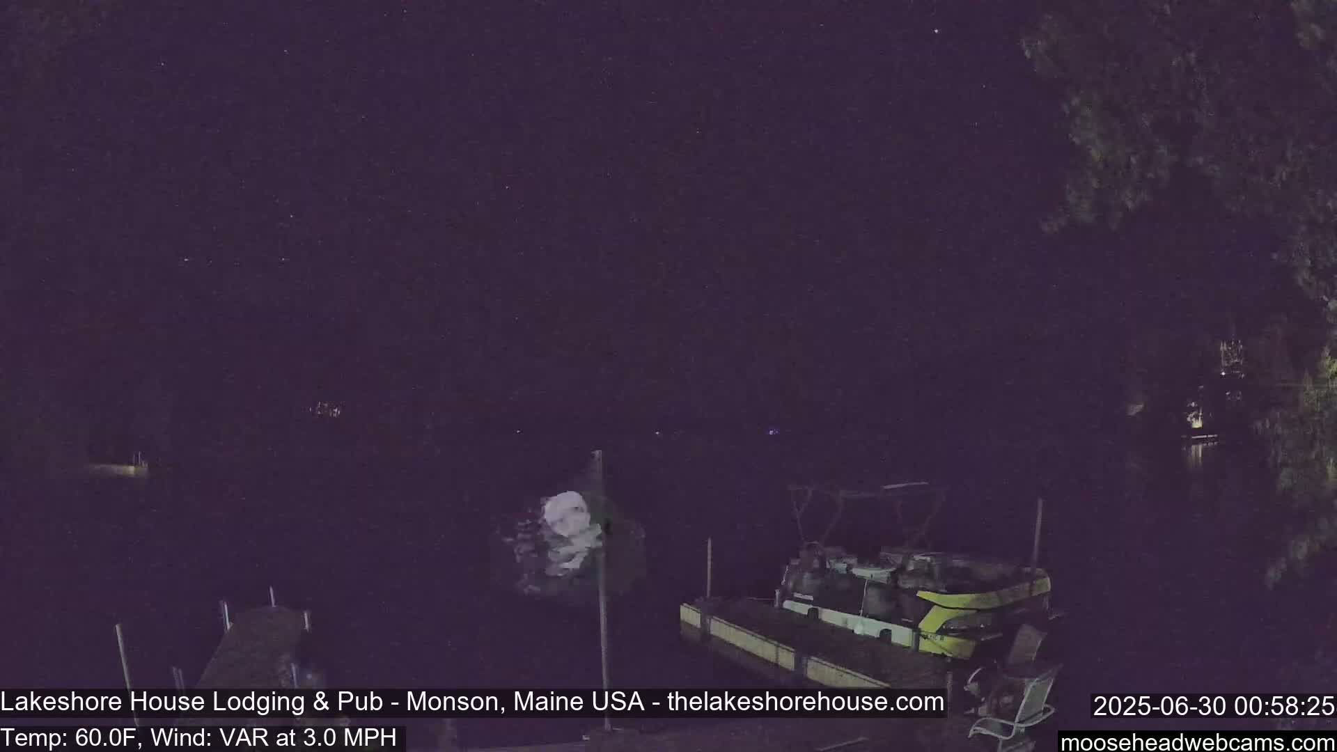 Lake Hebron Live Cam - Monson, Maine, USA