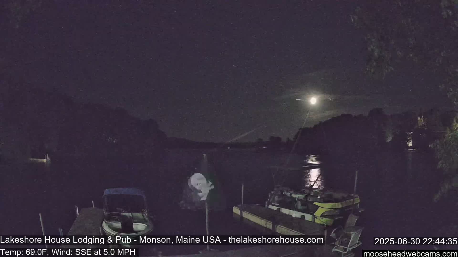 Lake Hebron Live Cam - Monson, Maine, USA
