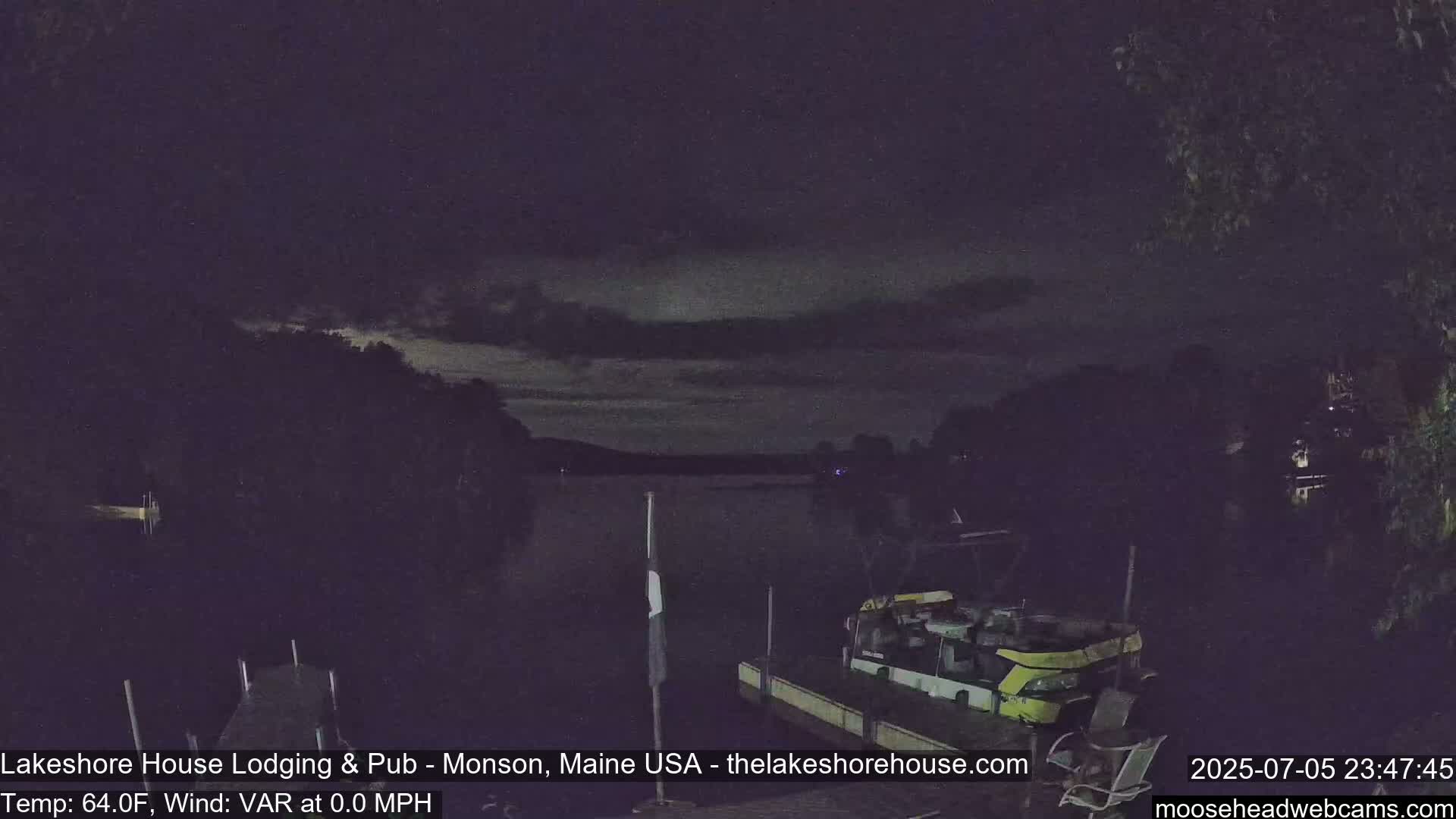 Lake Hebron Live Cam - Monson, Maine, USA
