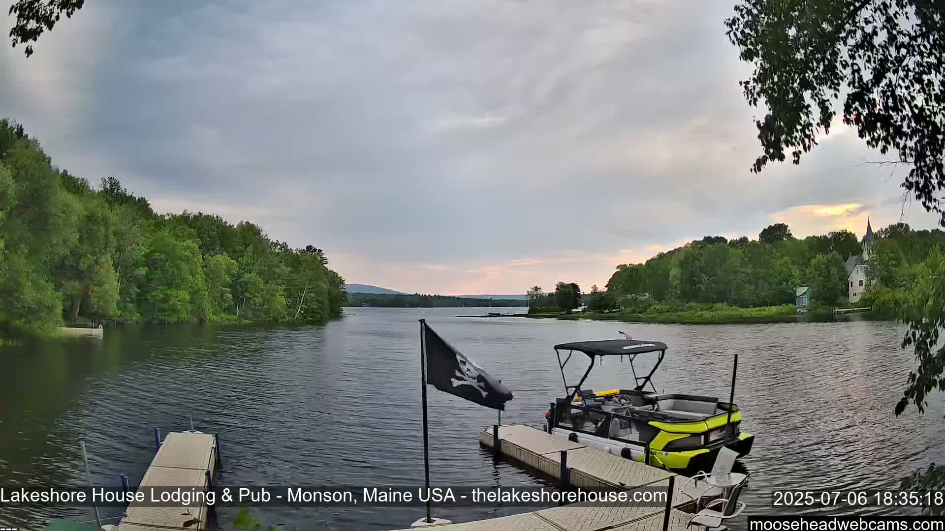 Lake Hebron Live Cam - Monson, Maine, USA
