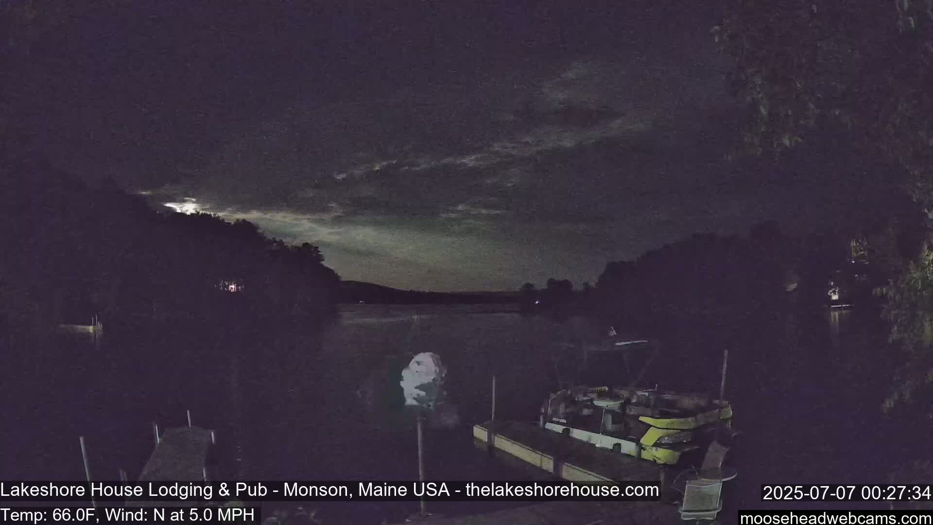 Lake Hebron Live Cam - Monson, Maine, USA