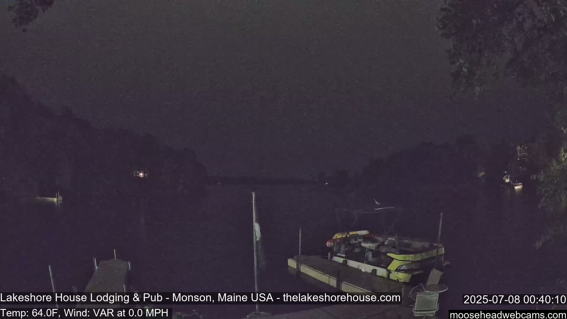 Lake Hebron Live Cam - Monson, Maine, USA