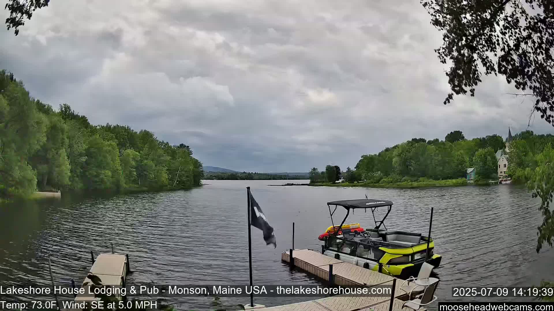 Lake Hebron Live Cam - Monson, Maine, USA