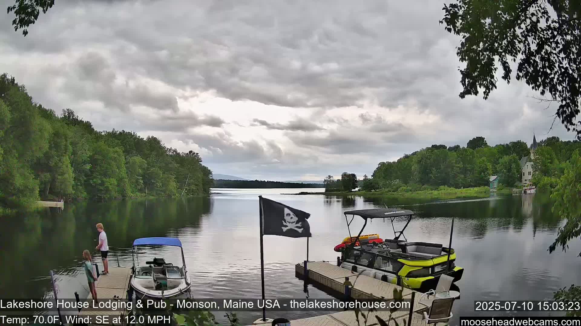 Lake Hebron Live Cam - Monson, Maine, USA