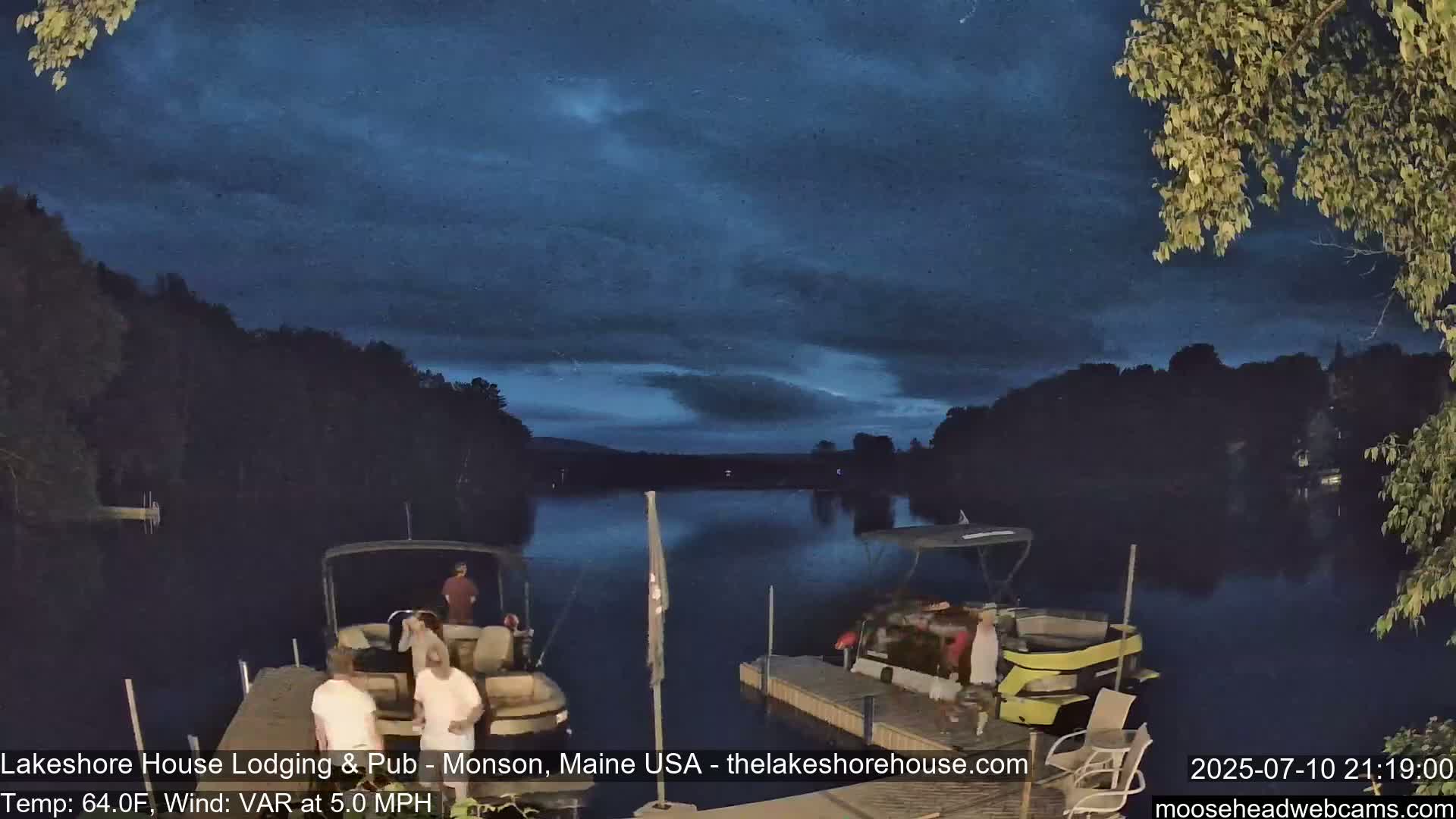 Lake Hebron Live Cam - Monson, Maine, USA
