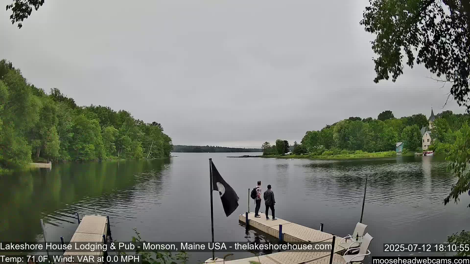 Lake Hebron Live Cam - Monson, Maine, USA