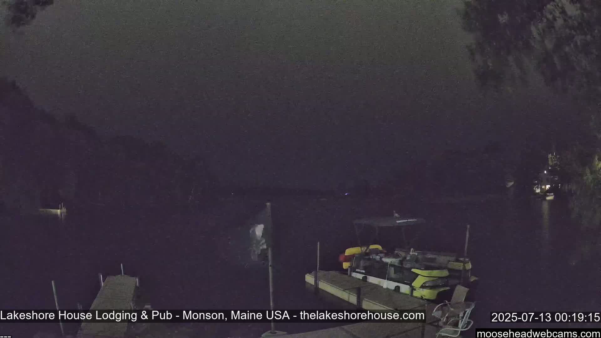 Lake Hebron Live Cam - Monson, Maine, USA