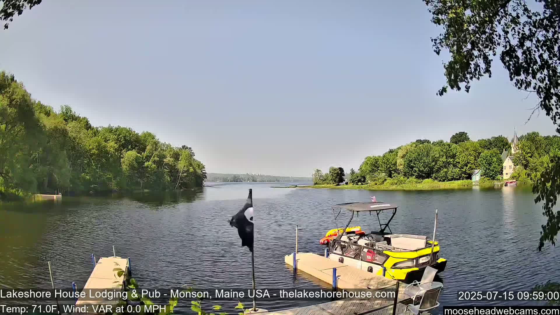 Lake Hebron Live Cam - Monson, Maine, USA