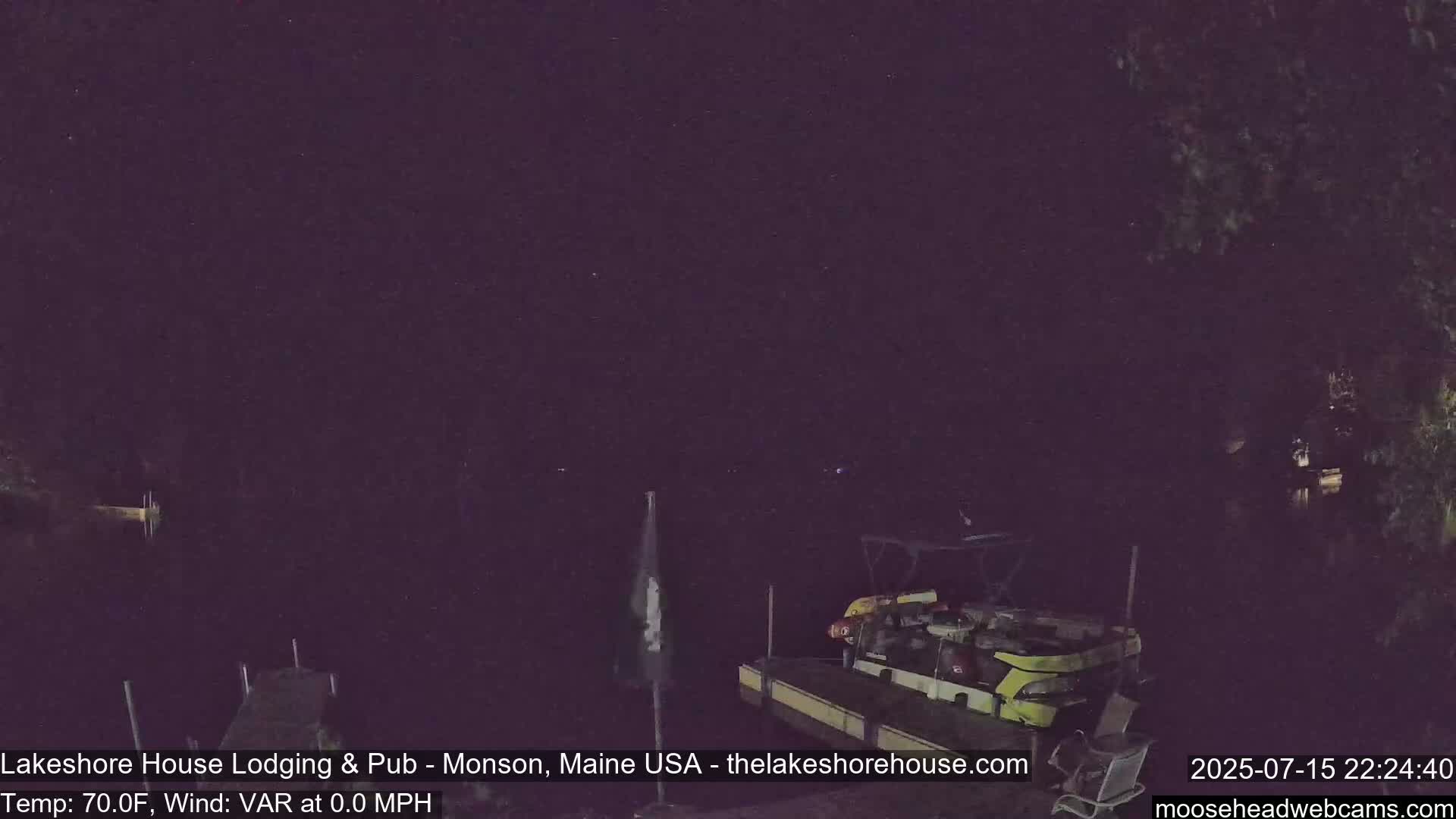 Lake Hebron Live Cam - Monson, Maine, USA