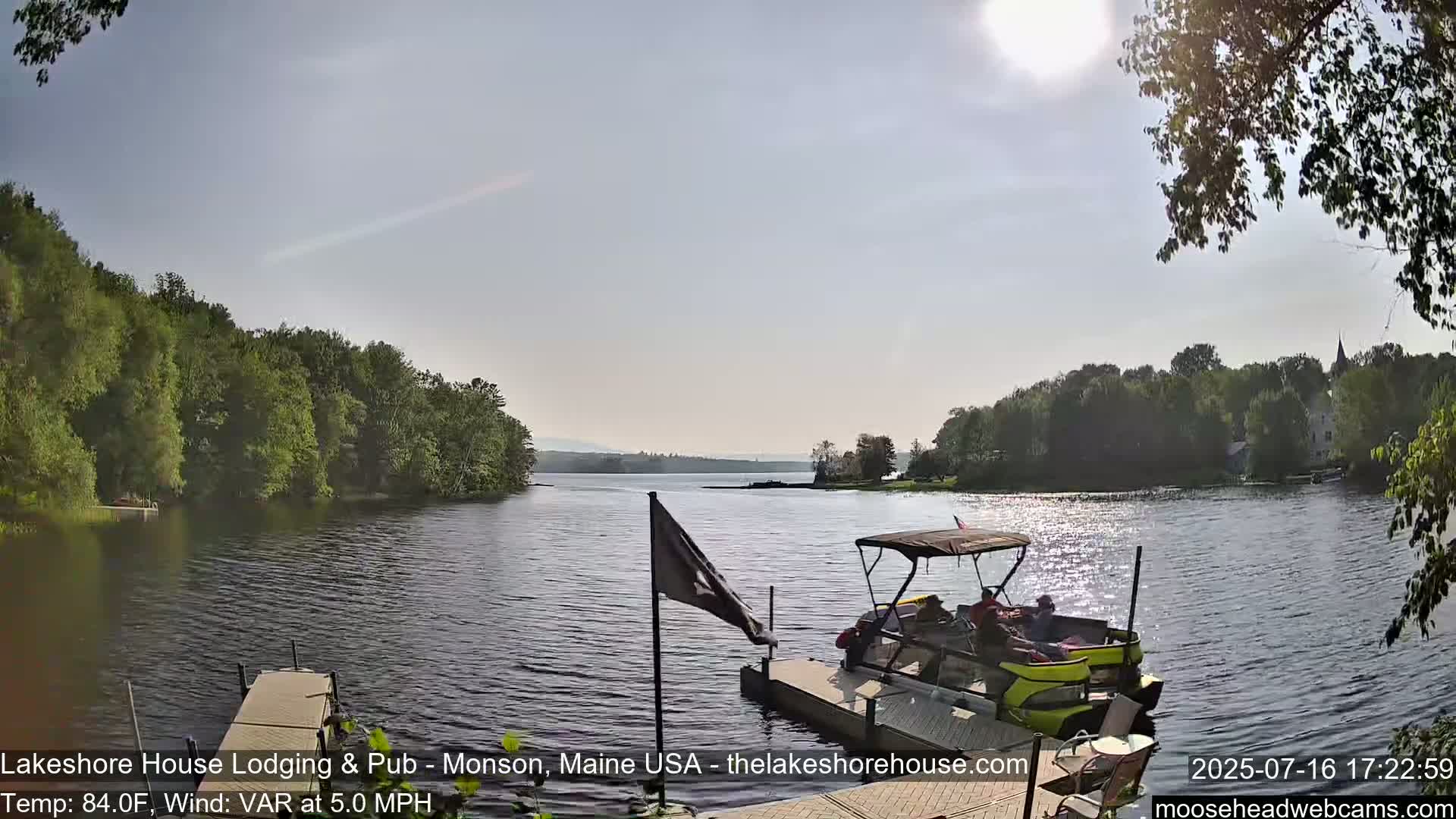 Lake Hebron Live Cam - Monson, Maine, USA