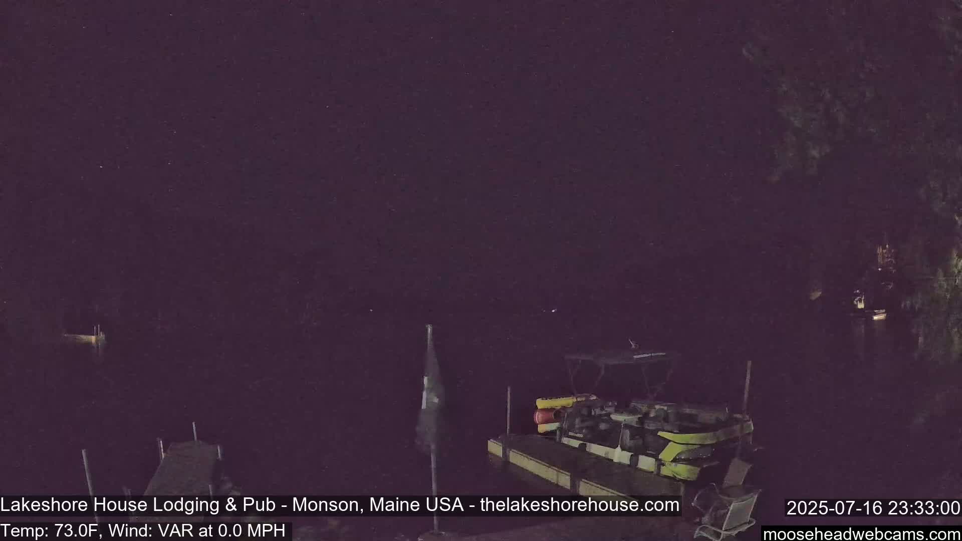 Lake Hebron Live Cam - Monson, Maine, USA