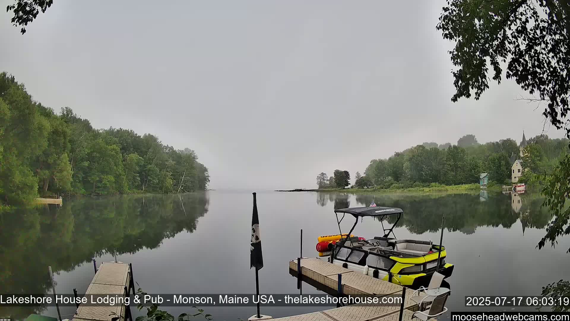 Lake Hebron Live Cam - Monson, Maine, USA