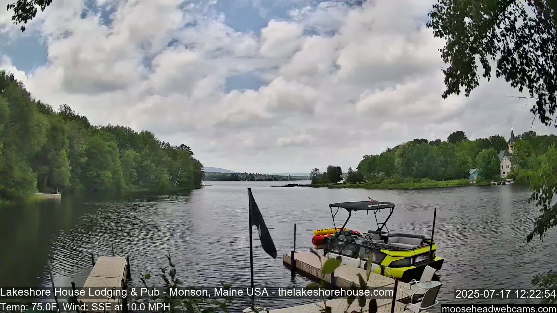 Lake Hebron Live Cam - Monson, Maine, USA