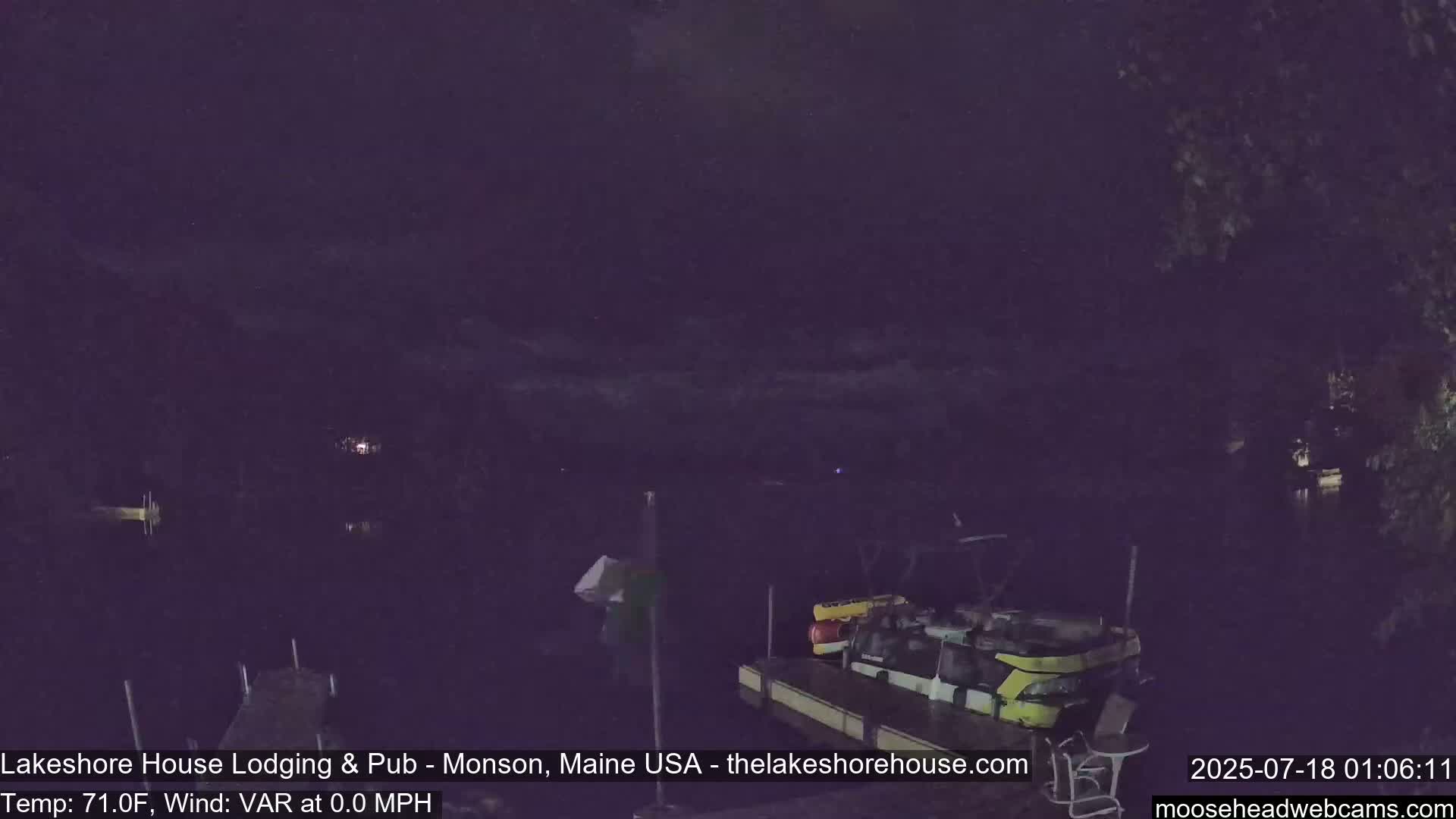 Lake Hebron Live Cam - Monson, Maine, USA