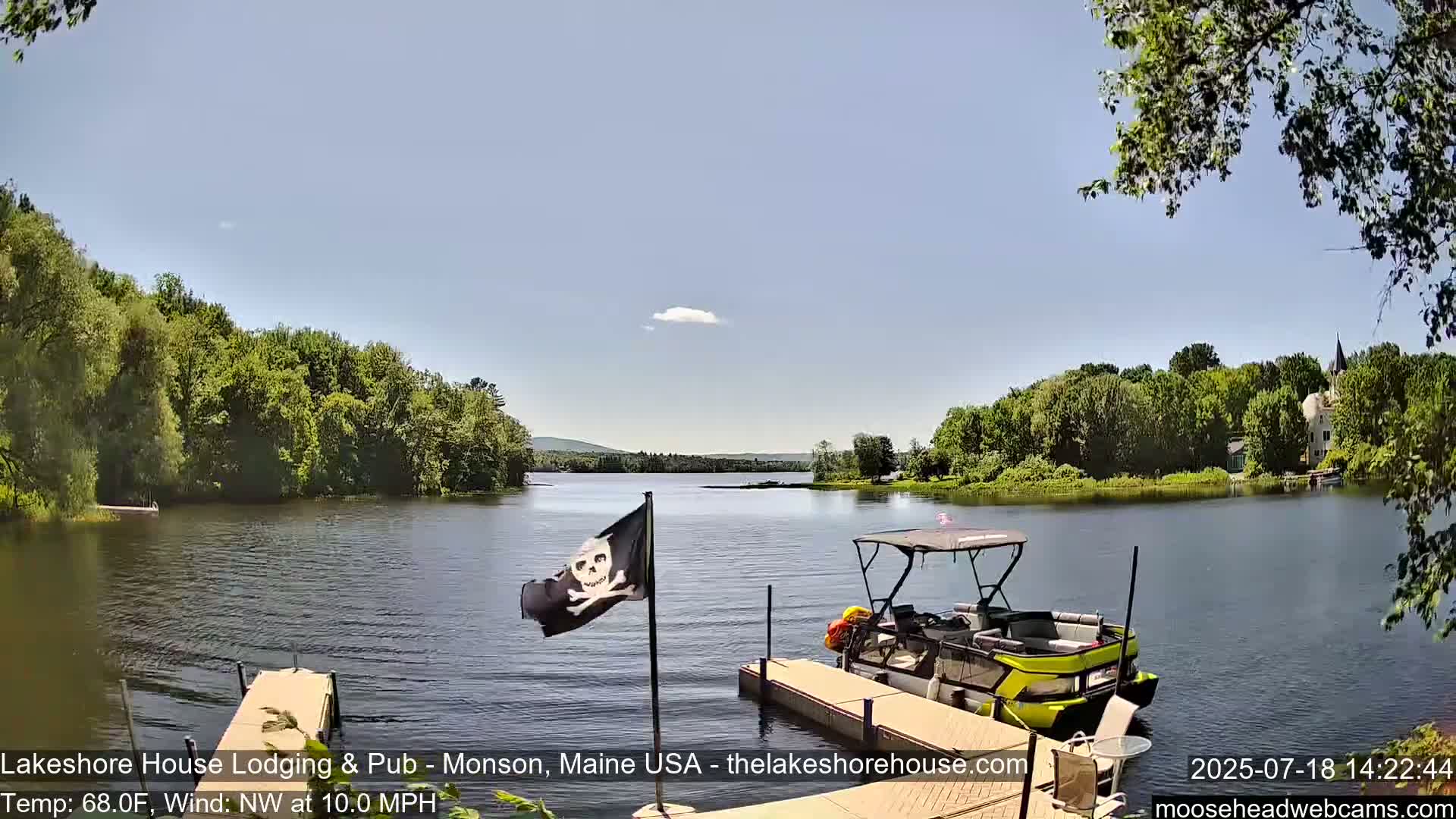 Lake Hebron Live Cam - Monson, Maine, USA