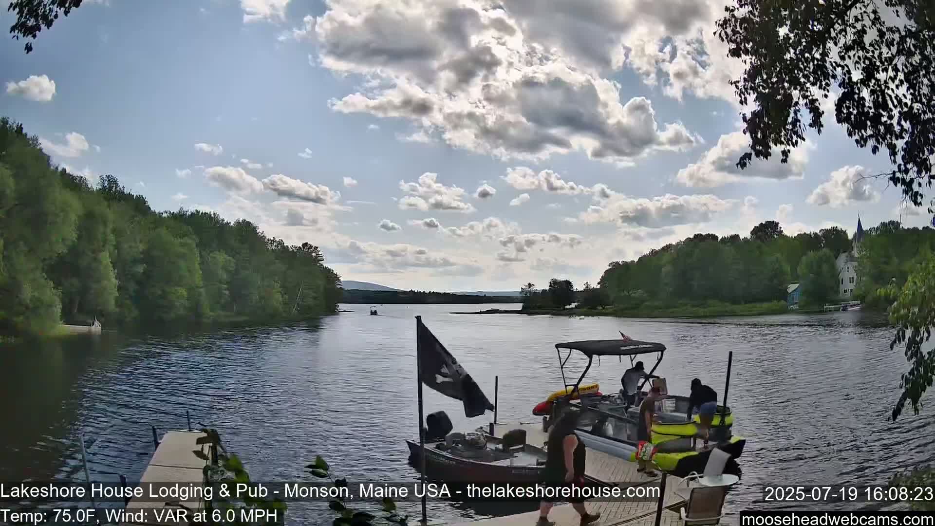 Lake Hebron Live Cam - Monson, Maine, USA