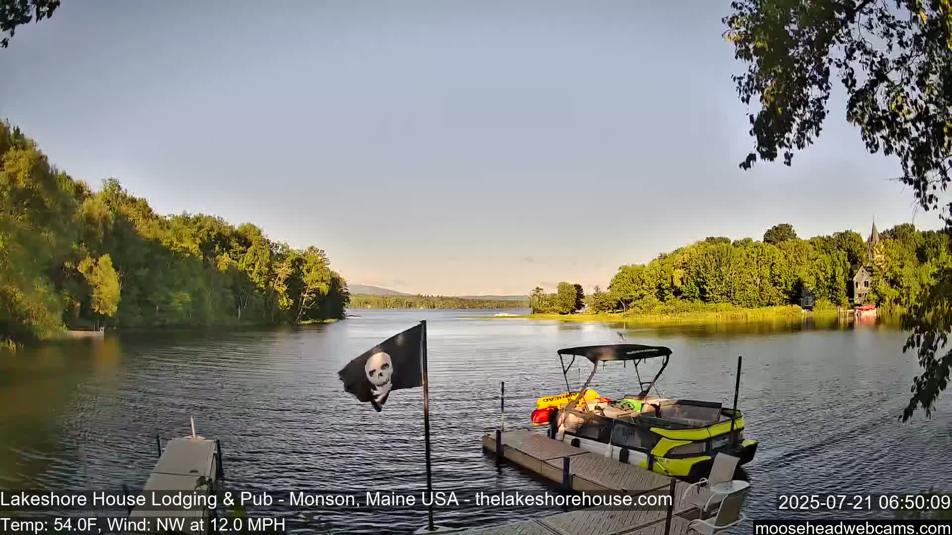 Lake Hebron Live Cam - Monson, Maine, USA