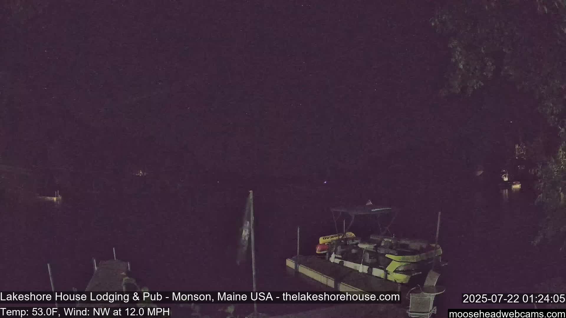 Lake Hebron Live Cam - Monson, Maine, USA