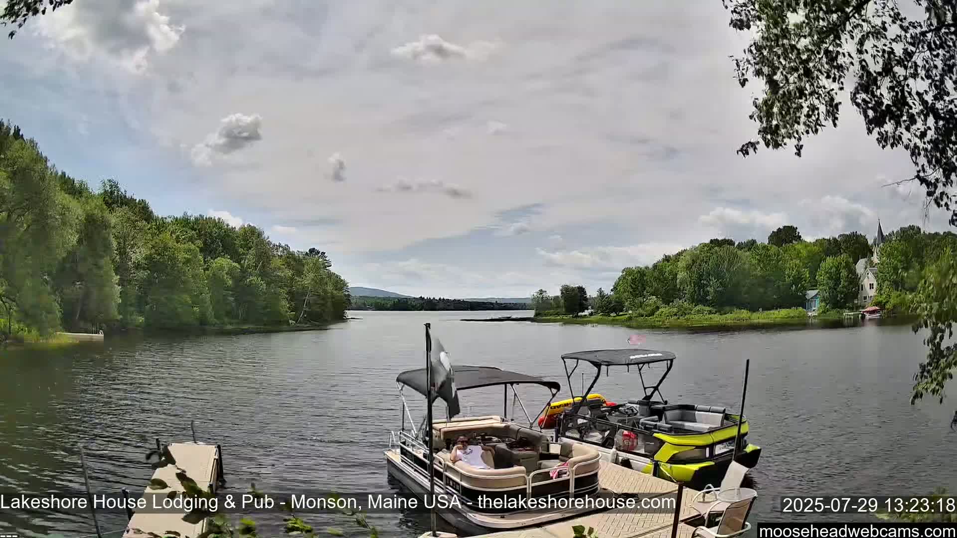Lake Hebron Live Cam - Monson, Maine, USA